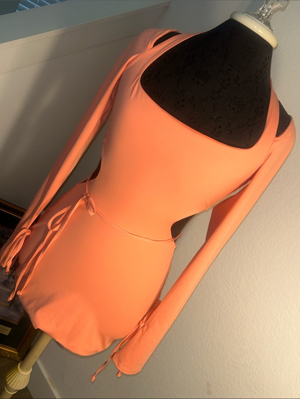 Fashion Nova Peach Coral Mini Dress